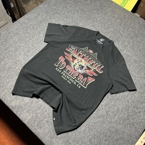 San Francisco 49ers '47 Brand Faithful To The Bay Mens Tee Size M Gray NFL Sport